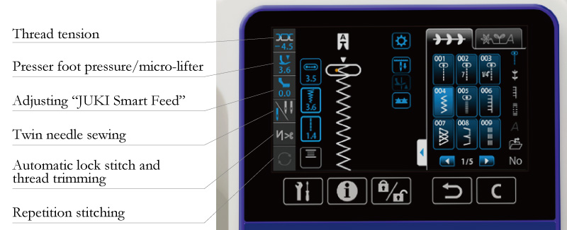 Easy Set up with the Touch Screen Display【NEW】