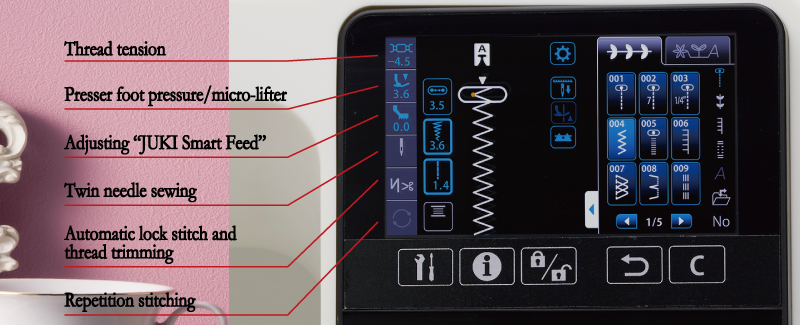 Easy Set up with the Touch Screen Display【NEW】